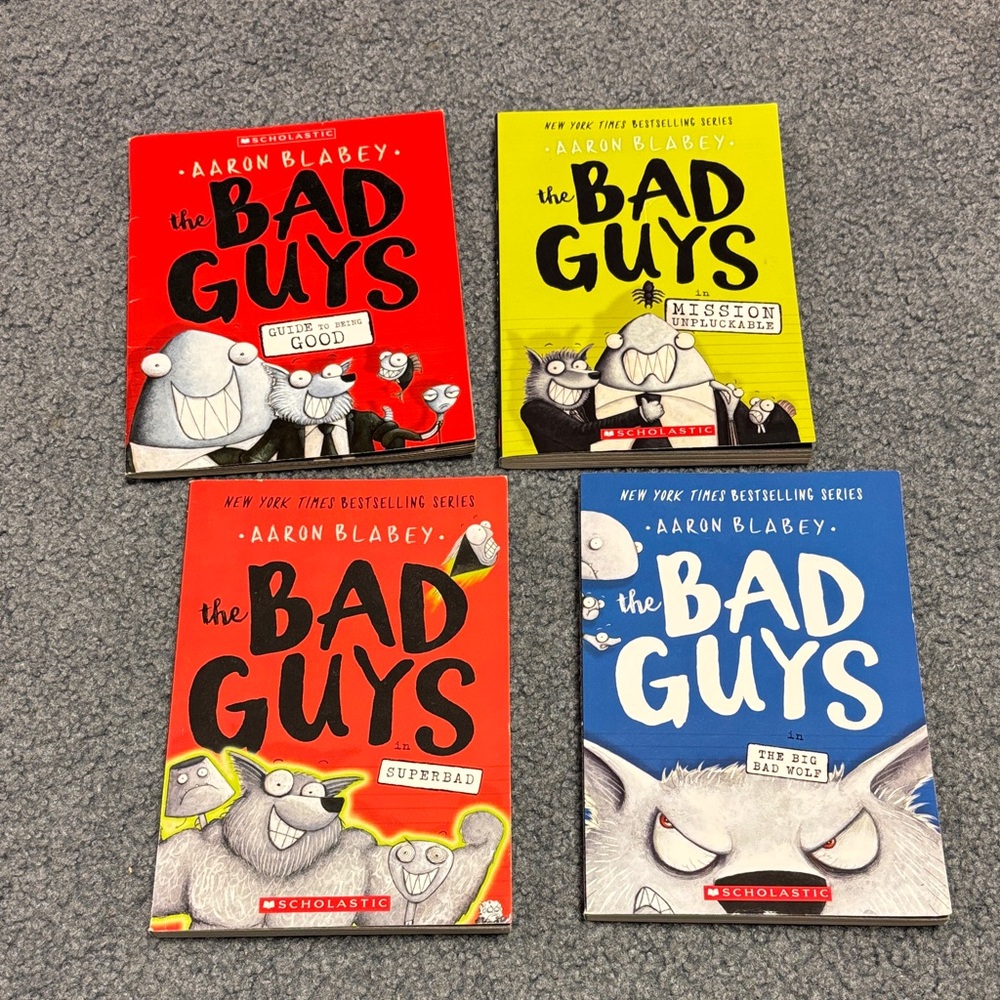 Scholastic The Bad Guys Series (lot of 4 books)